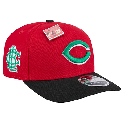 Men's New Era Red/Black Cincinnati Reds 2024 Big League Chew Flavor Pack 9SEVENTY Adjustable Hat