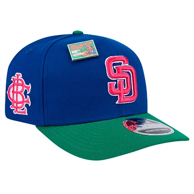 Men's New Era Royal/Green San Diego Padres 2024 Big League Chew Flavor Pack 9SEVENTY Adjustable Hat