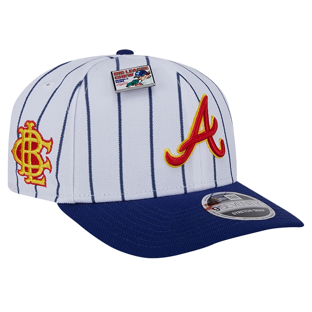 Men's New Era White/Royal Atlanta Braves 2024 Big League Chew Original 9SEVENTY Adjustable Hat
