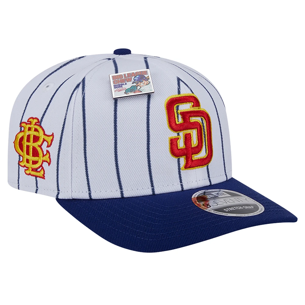 Men's New Era White/Royal San Diego Padres 2024 Big League Chew Original 9SEVENTY Adjustable Hat