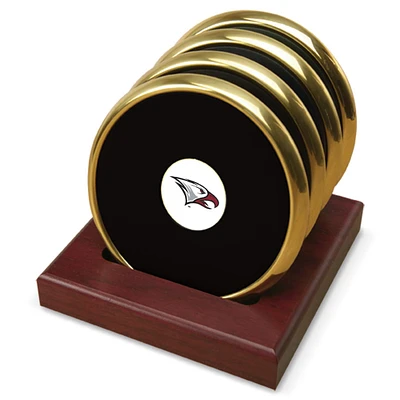 Gold North Carolina Central Eagles 4-Pack Coaster Set