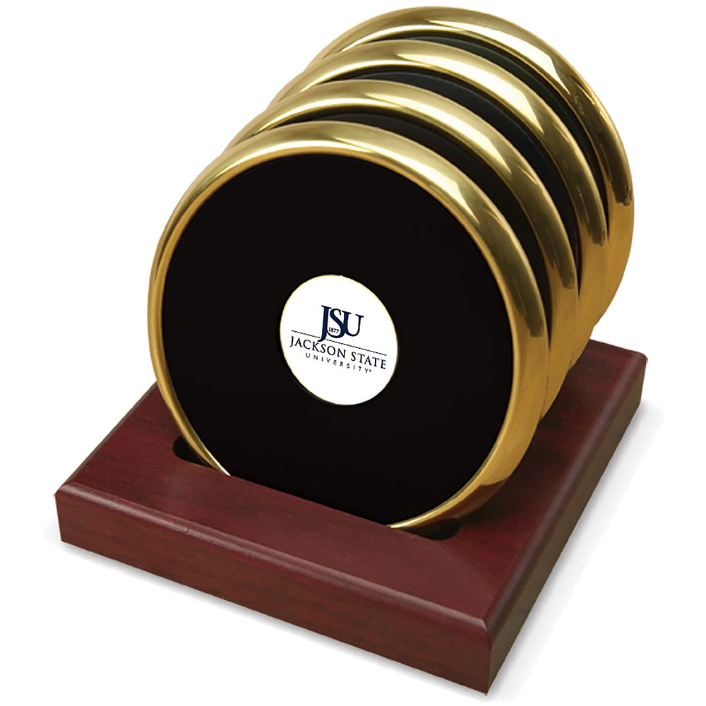 Gold Jackson State Tigers 4-Pack Coaster Set