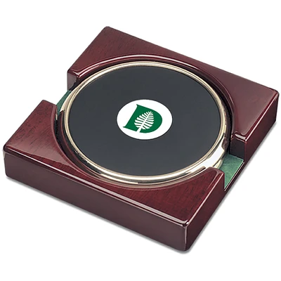 Gold Dartmouth Big Green 2-Piece Coaster Set