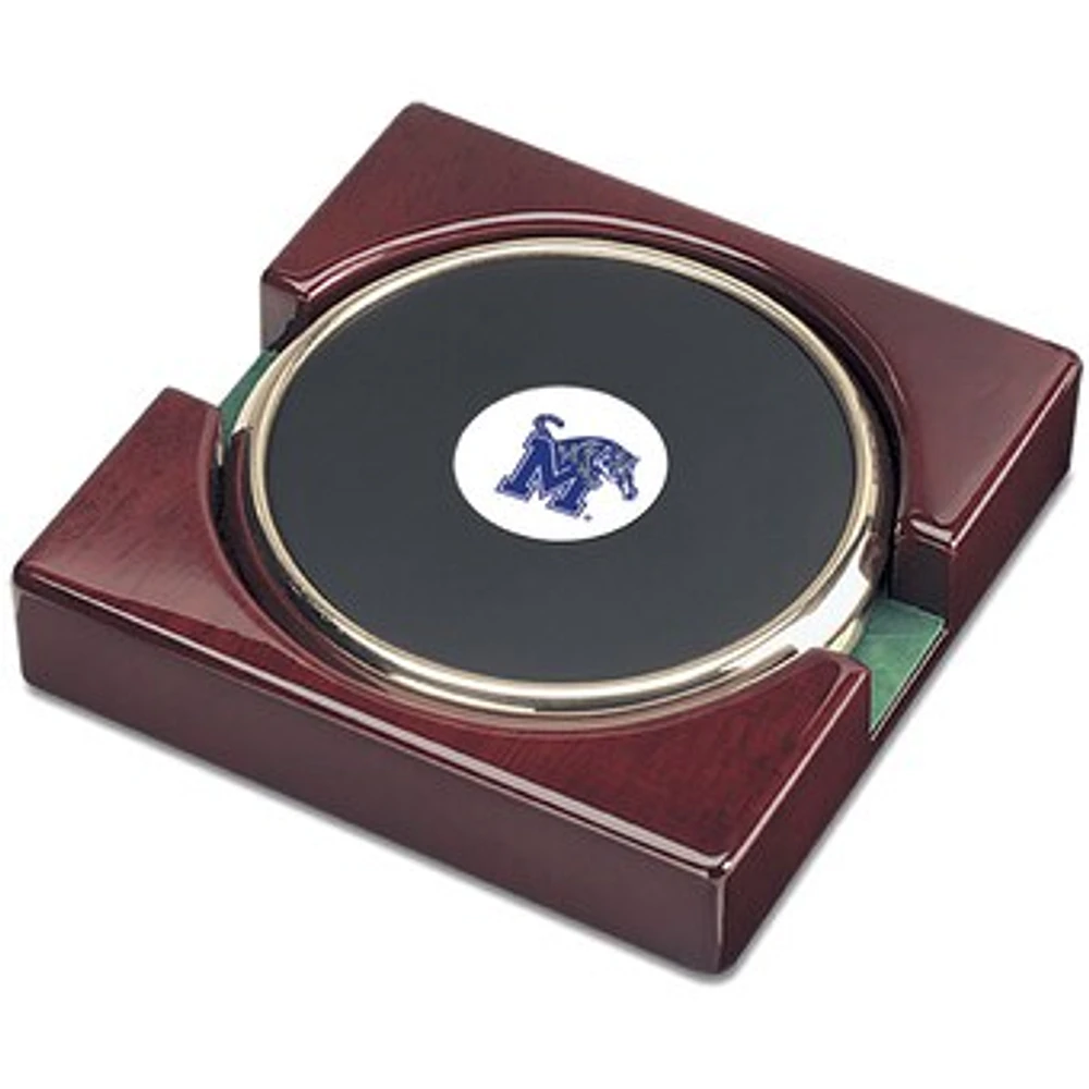 Gold Memphis Tigers 2-Piece Coaster Set