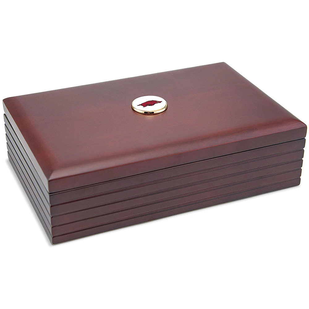 Brown Arkansas Razorbacks 9'' x 6'' Rosewood Desk Box