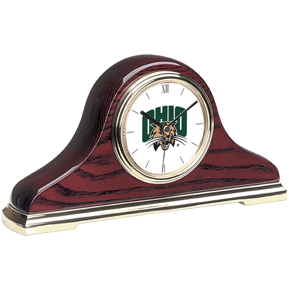 Gold Ohio Bobcats Mantle Clock