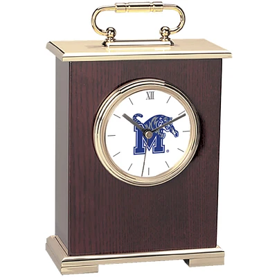 Gold Memphis Tigers Carriage Clock