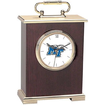 Gold MTSU Blue Raiders Carriage Clock