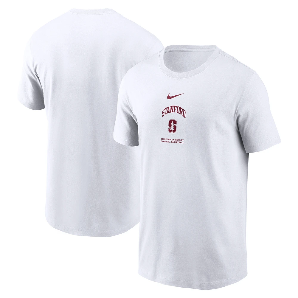 Men's Nike White Stanford Cardinal 2024 On-Court Basketball Performance T-Shirt