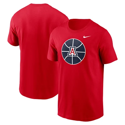 Men's Nike Red Arizona Wildcats Basketball Logo T-Shirt