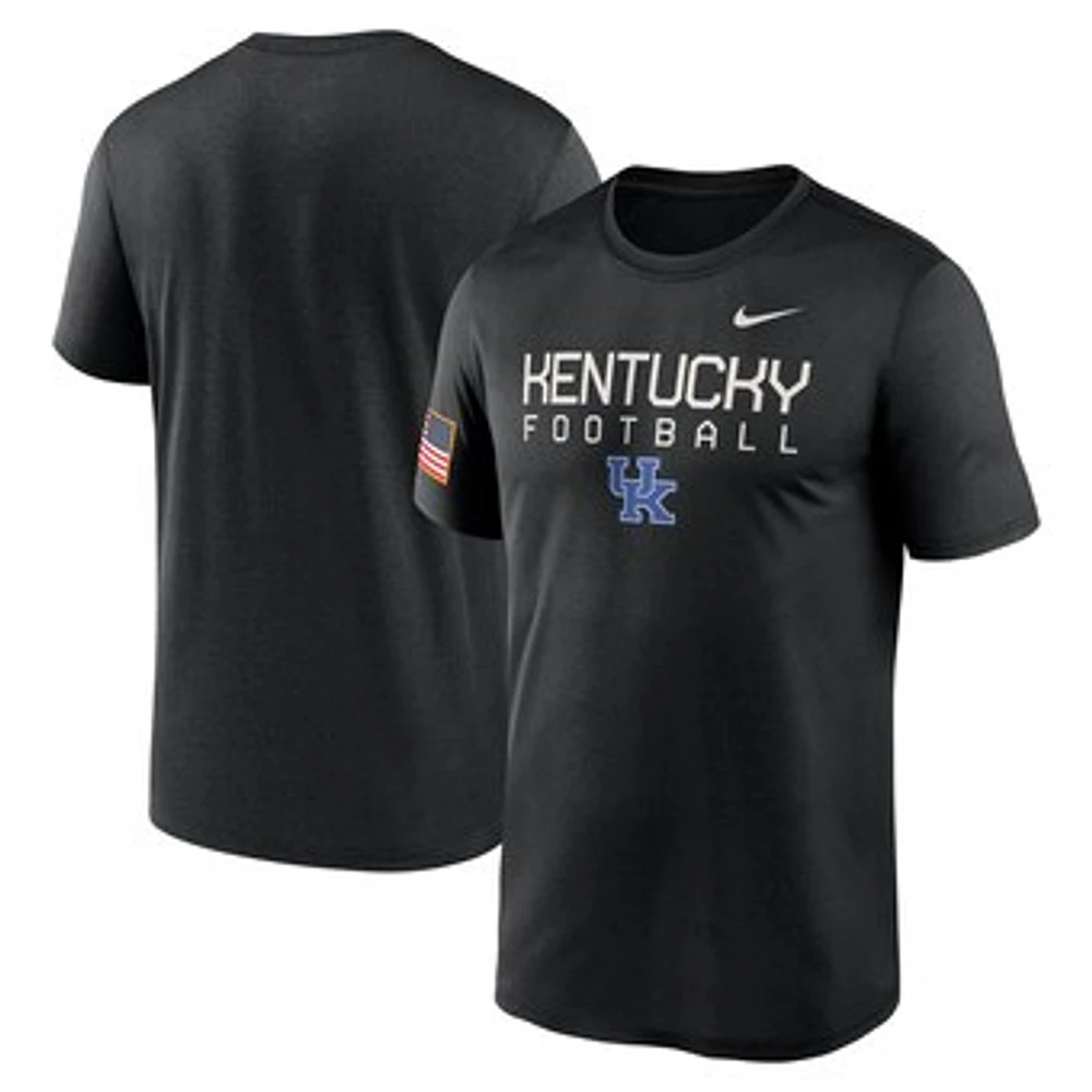 Men's Nike Black Kentucky Wildcats 2024 Military Appreciation Legend Performance T-Shirt