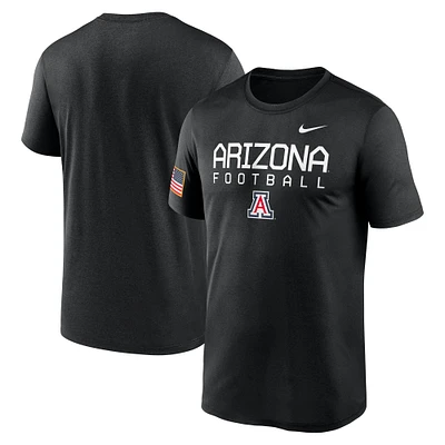 Men's Nike Black Arizona Wildcats 2024 Military Appreciation Legend Performance T-Shirt