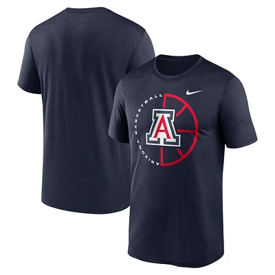 Men's Nike Navy Arizona Wildcats Legend Basketball Icon Performance T-Shirt
