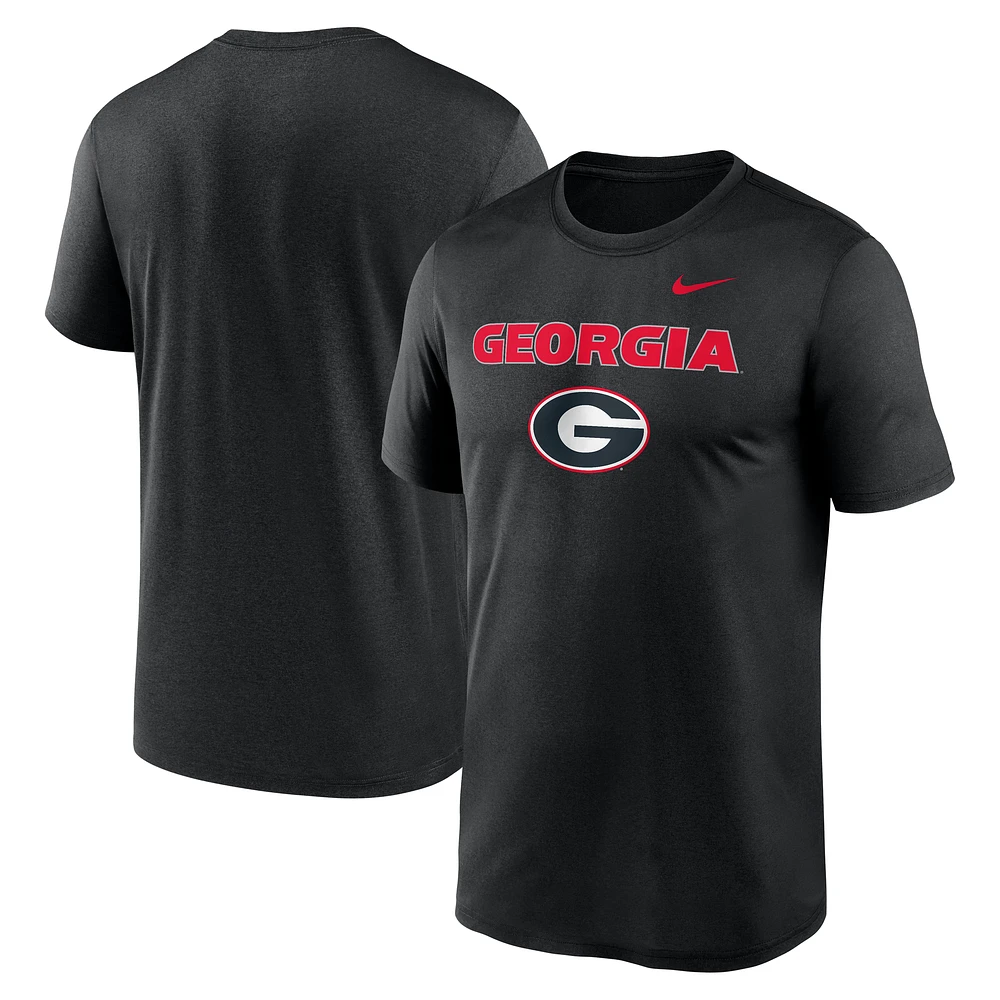 Men's Nike Black Georgia Bulldogs Lockup Legend Performance T-Shirt