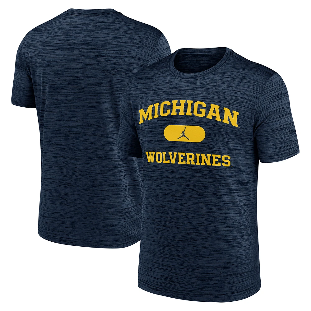 Men's Jordan Brand Navy Michigan Wolverines Velocity Mascot Dri-FIT T-Shirt