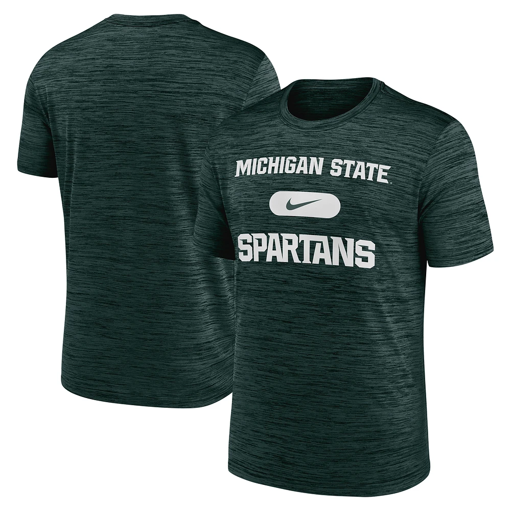 Men's Nike Green Michigan State Spartans Velocity Mascot Dri-FIT T-Shirt