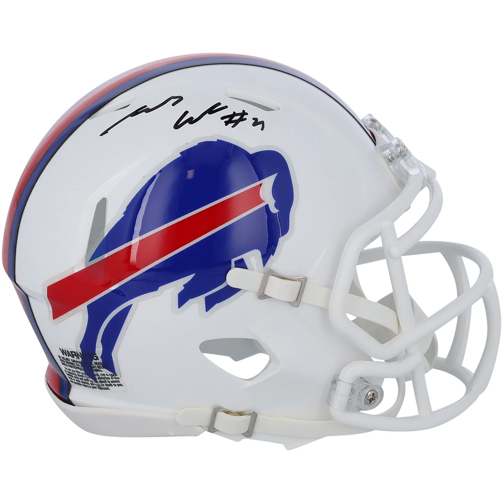 James Cook Buffalo Bills Autographed Riddell Speed Mini Helmet