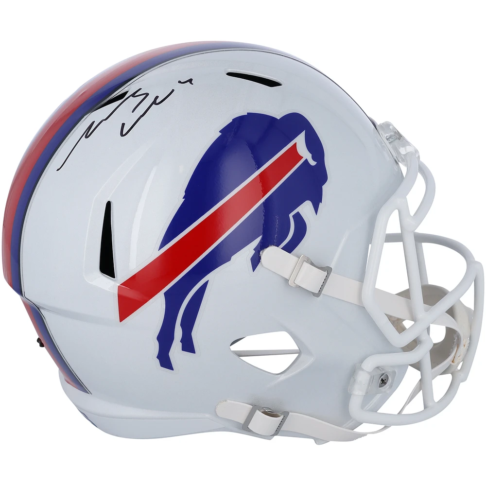 James Cook Buffalo Bills Autographed Riddell Speed Replica Helmet