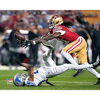 Brandon Aiyuk San Francisco 49ers Unsigned NFC Championship Diving Catch Photograph