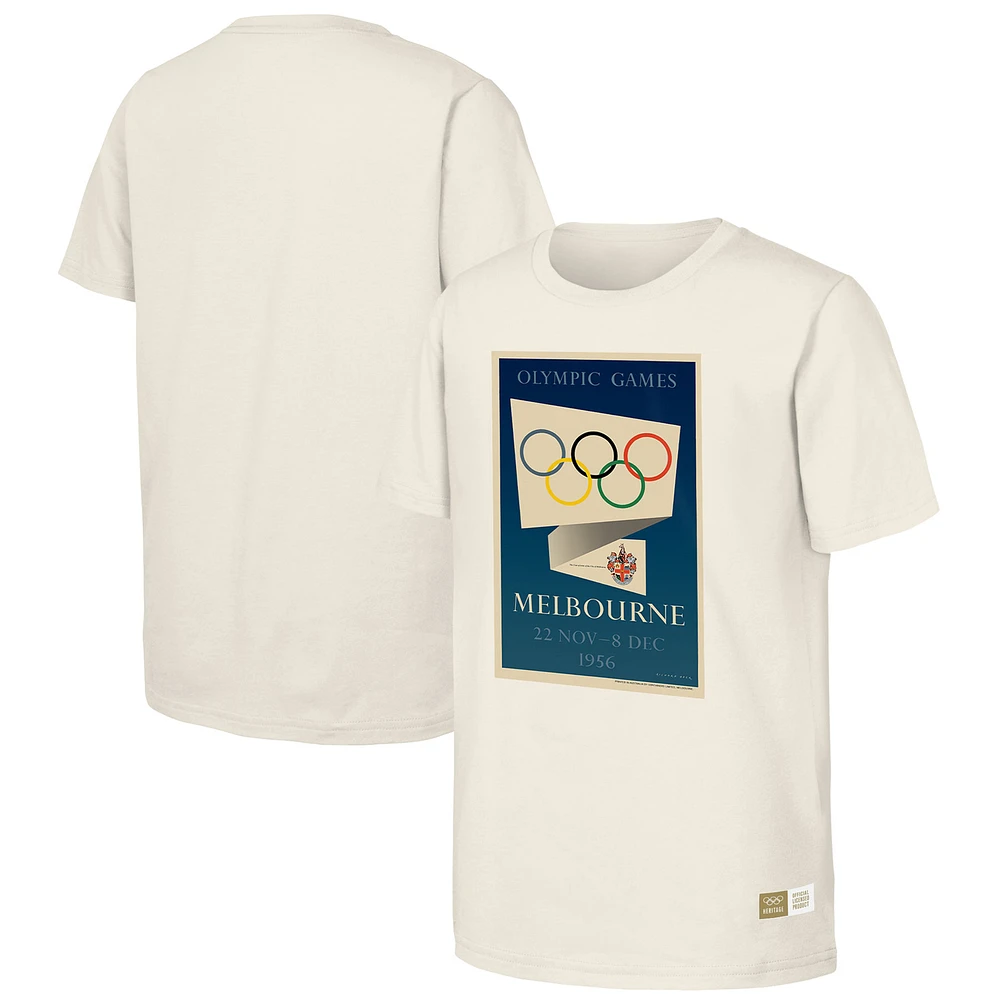 Men's Natural 1956 Melbourne Games Olympic Heritage T-Shirt