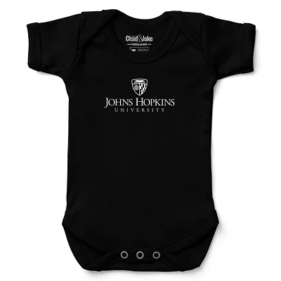 Newborn & Infant Chad Jake Black Johns Hopkins Blue Jays Logo Bodysuit