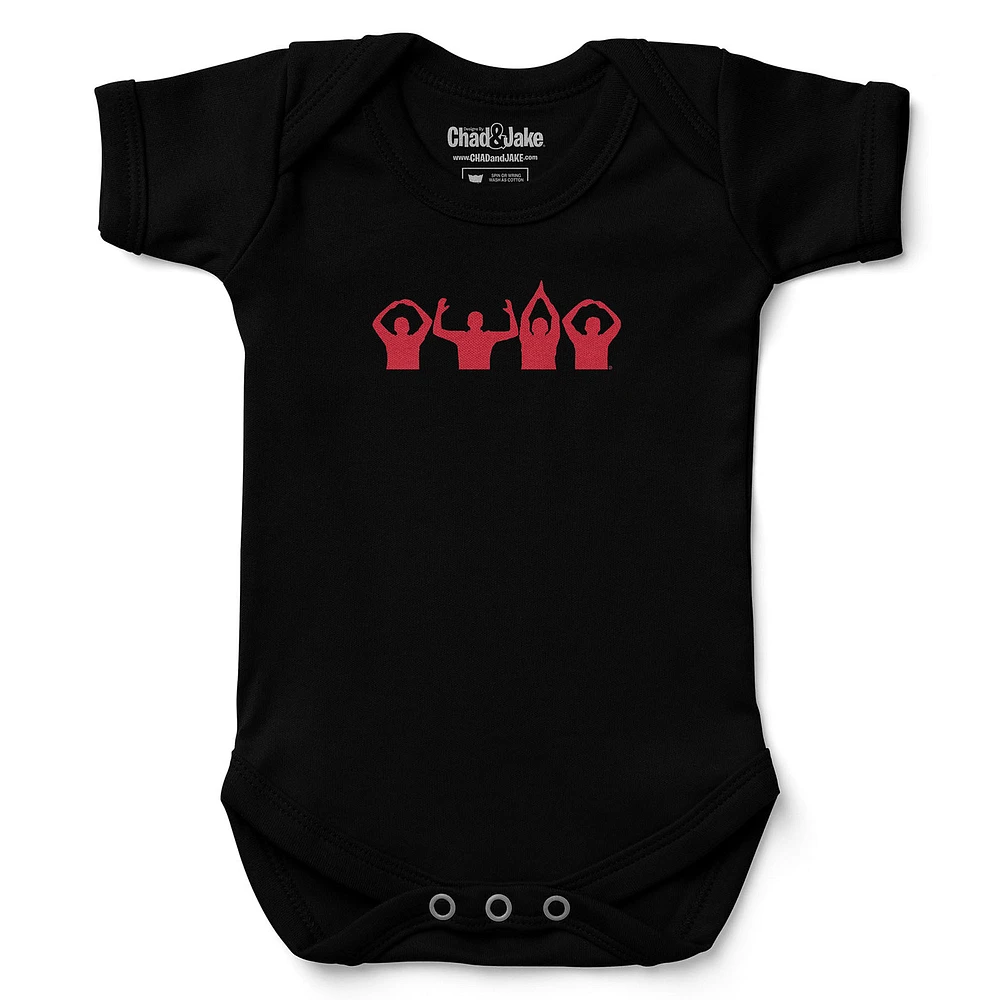 Newborn & Infant Chad Jake Ohio State Buckeyes People Silhouette Logo Bodysuit
