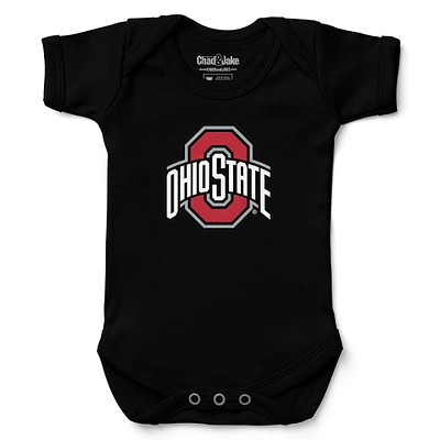 Newborn & Infant Chad Jake Black Ohio State Buckeyes Logo Bodysuit
