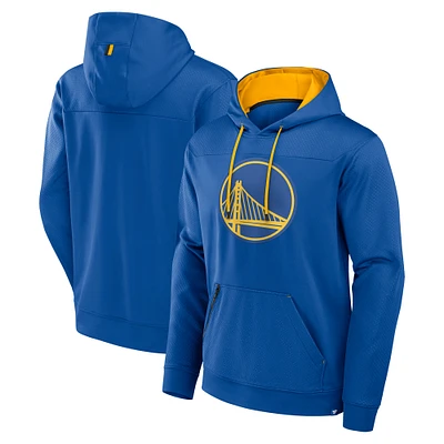 Men's Fanatics Royal Golden State Warriors Reserve Defender Pullover Hoodie
