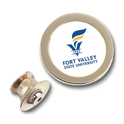 Gold Fort Valley State Wildcats Lapel Pin