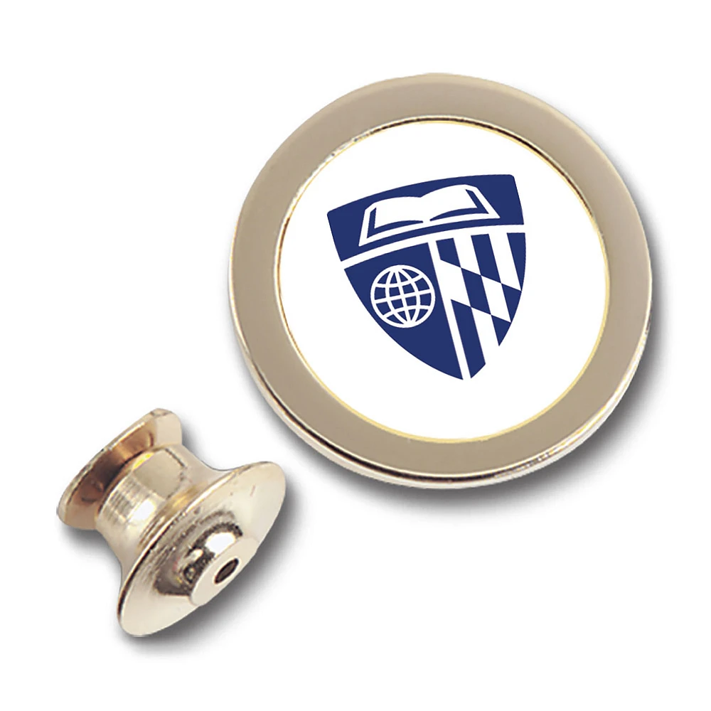 Gold Johns Hopkins Blue Jays Lapel Pin