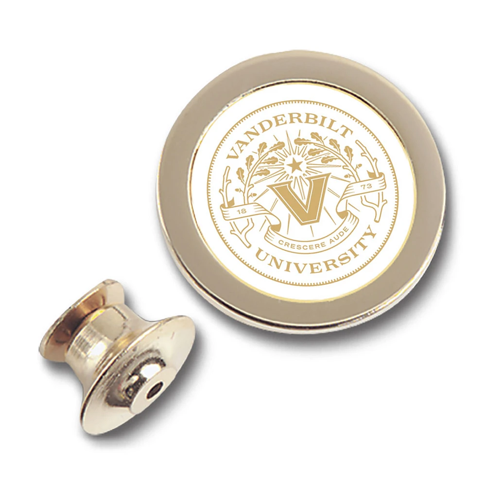 Gold Vanderbilt Commodores Lapel Pin