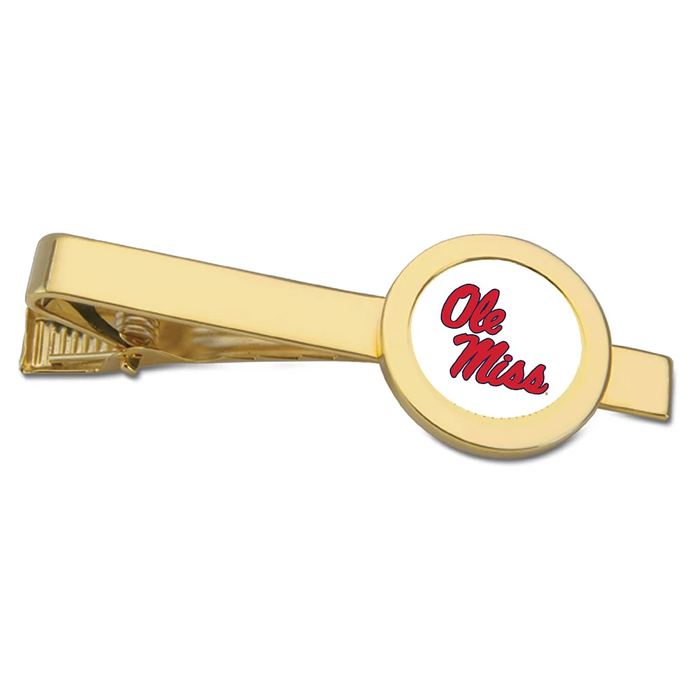 Gold Ole Miss Rebels Tie Bar