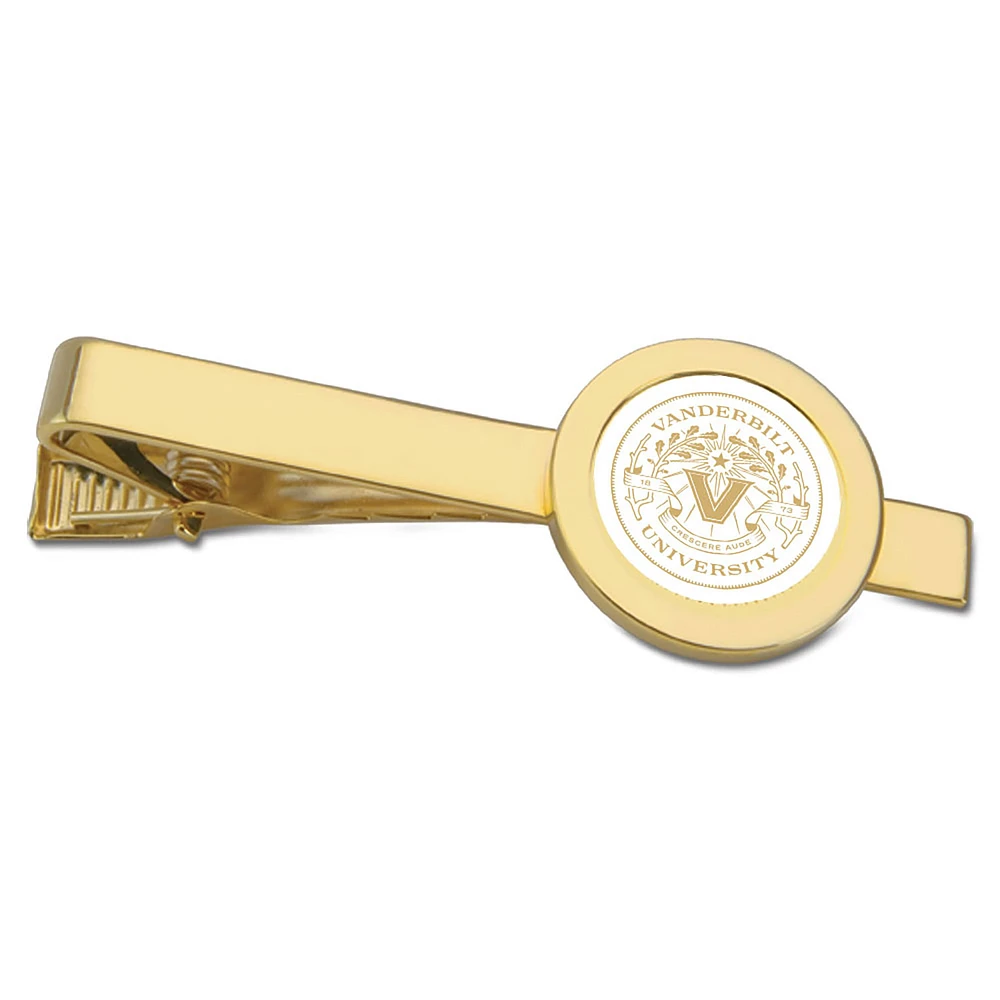 Gold Vanderbilt Commodores Tie Bar