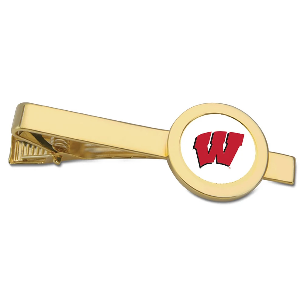 Gold Wisconsin Badgers Tie Bar