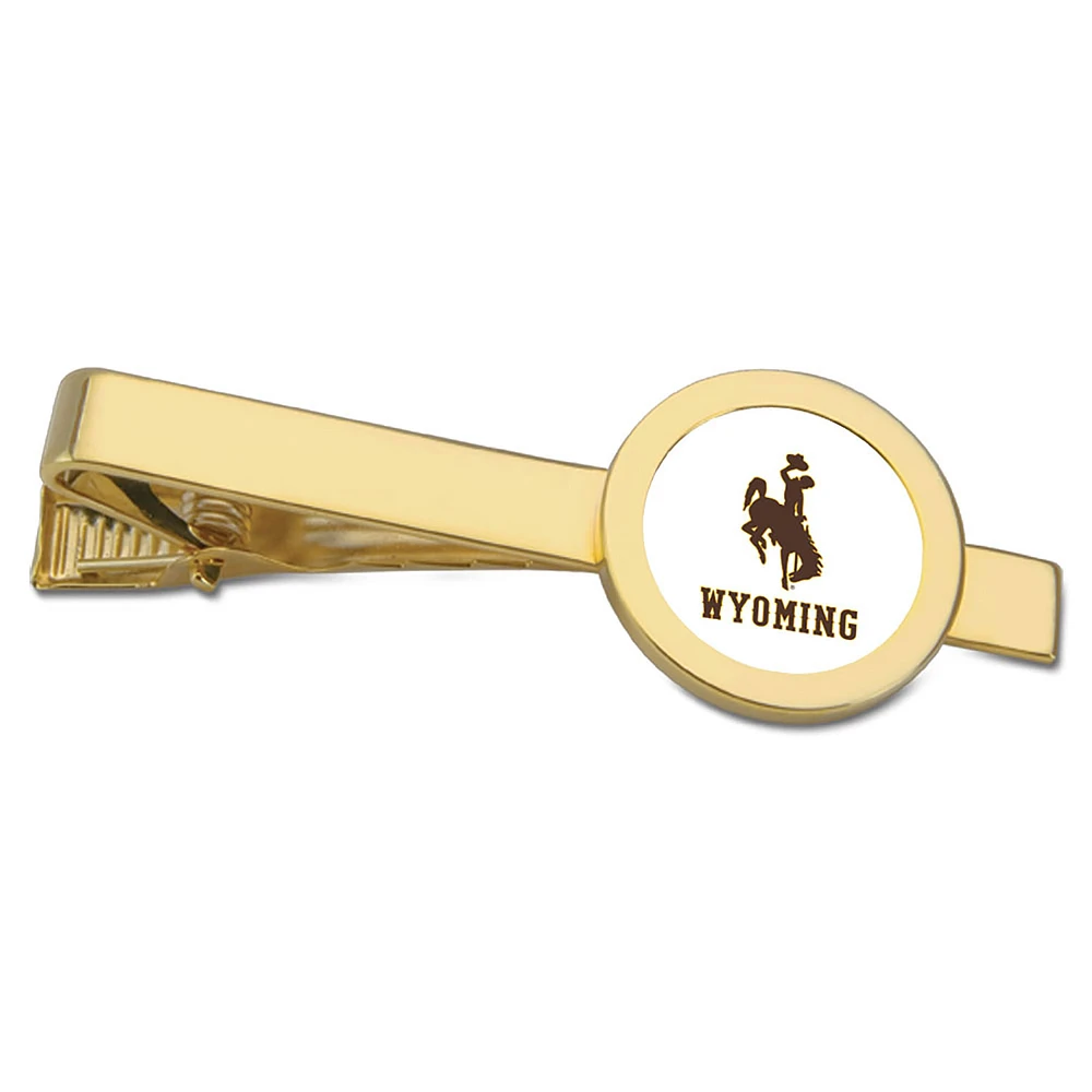 Gold Wyoming Cowboys Tie Bar