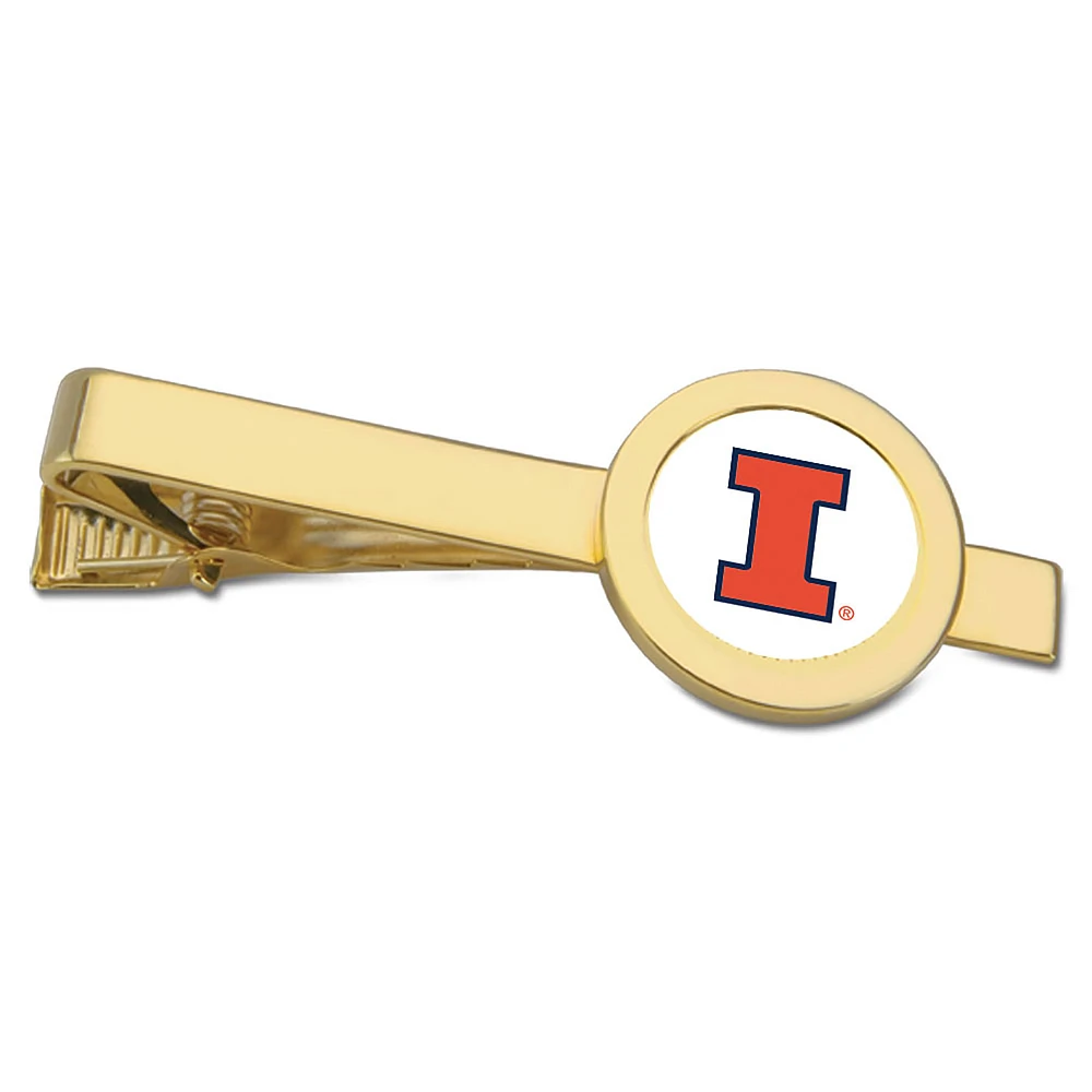 Gold Illinois Fighting Illini Tie Bar