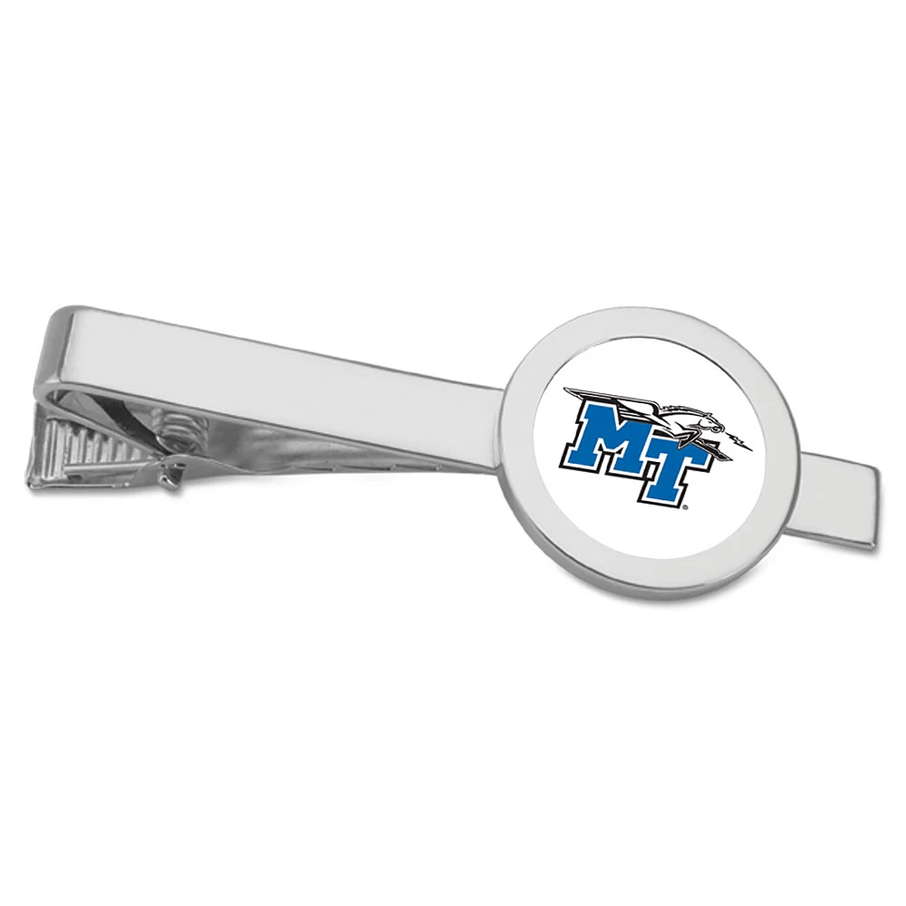 Silver MTSU Blue Raiders Tie Bar