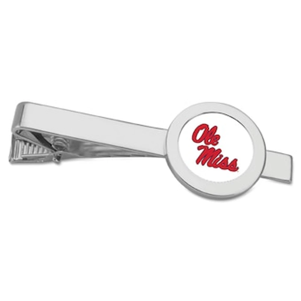 Silver Ole Miss Rebels Tie Bar