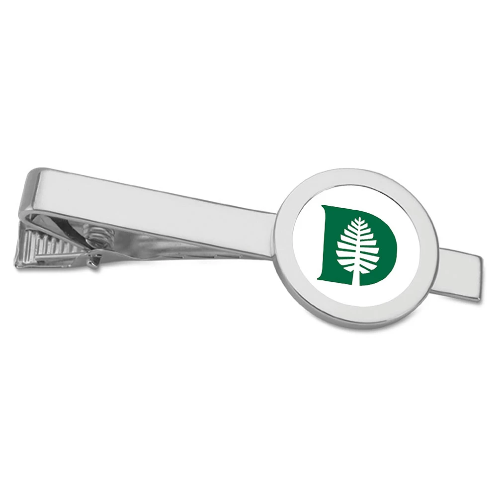 Silver Dartmouth Big Green Tie Bar