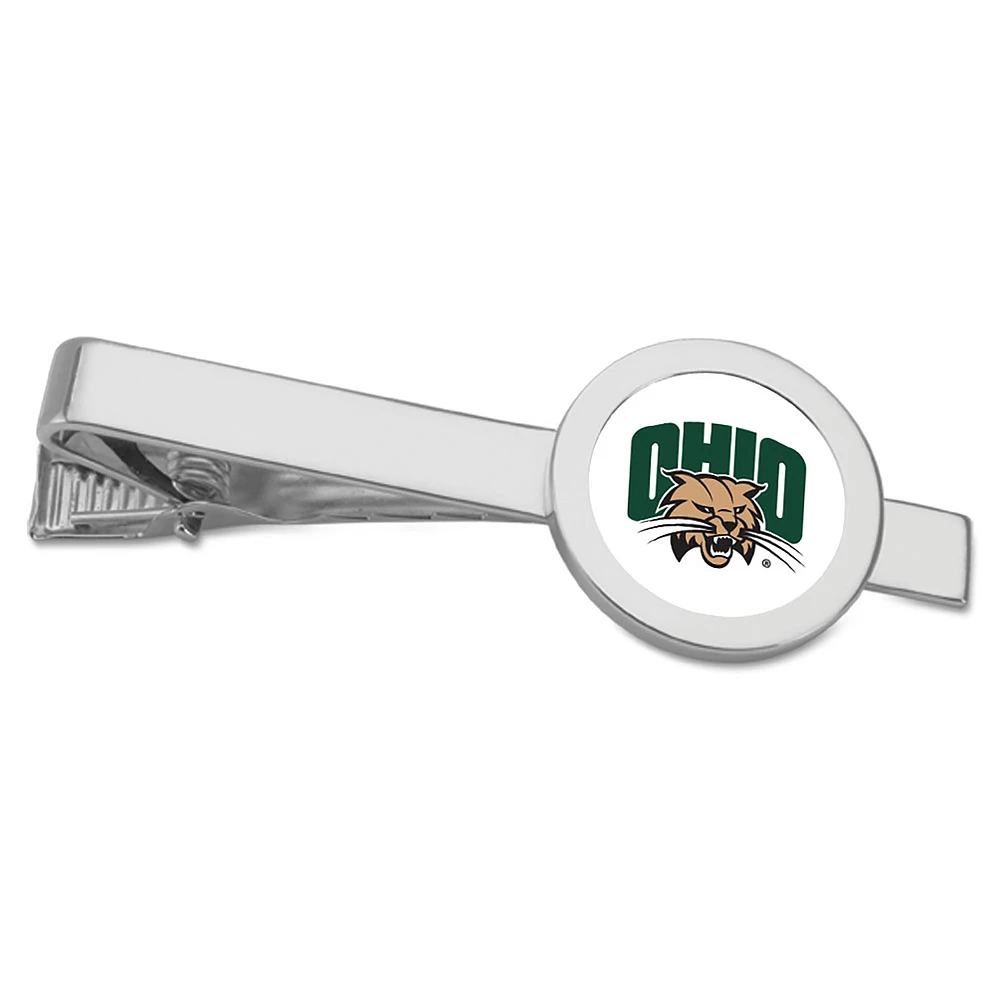 Silver Ohio Bobcats Tie Bar