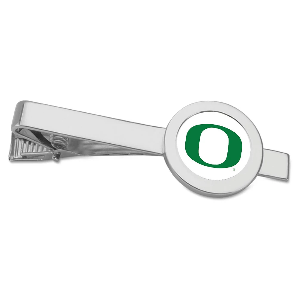 Silver Oregon Ducks Tie Bar