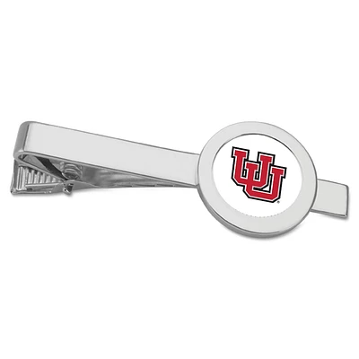 Silver Utah Utes Tie Bar