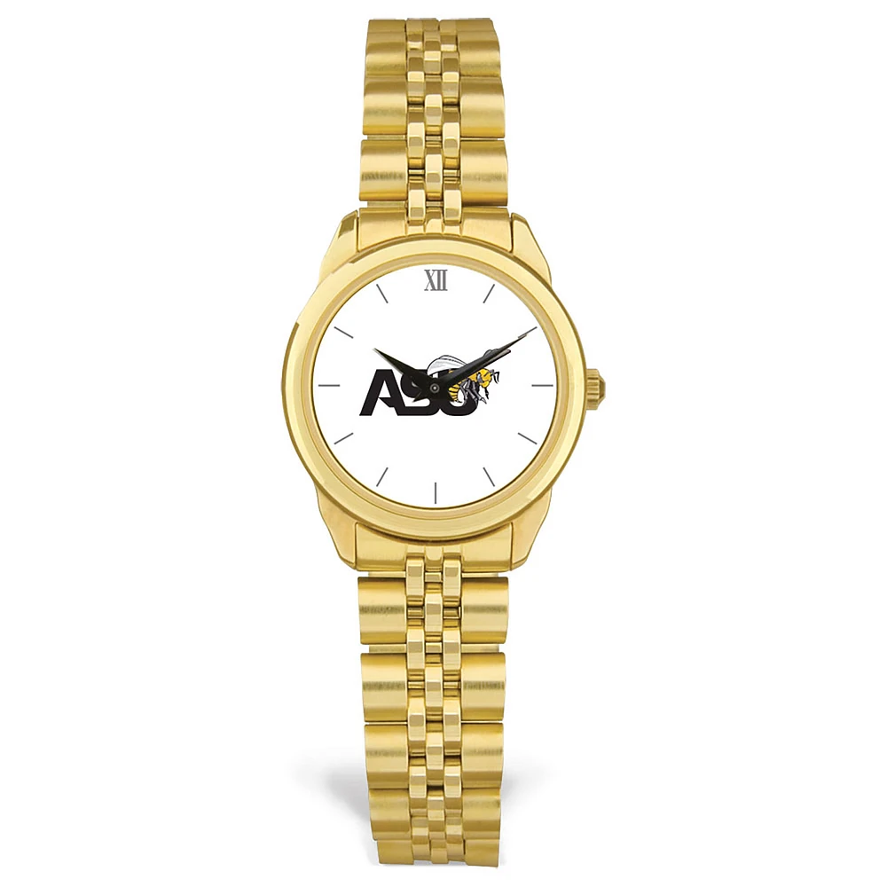 Women's Gold Alabama State Hornets Rolled Link Watch