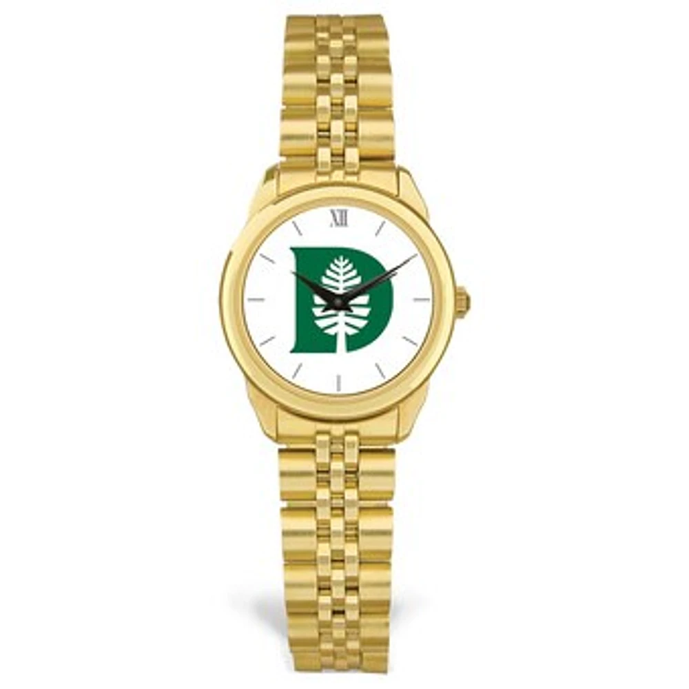 Women's Gold Dartmouth Big Green Rolled Link Watch