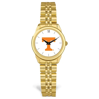 Women's Gold Tennessee Volunteers Rolled Link Watch