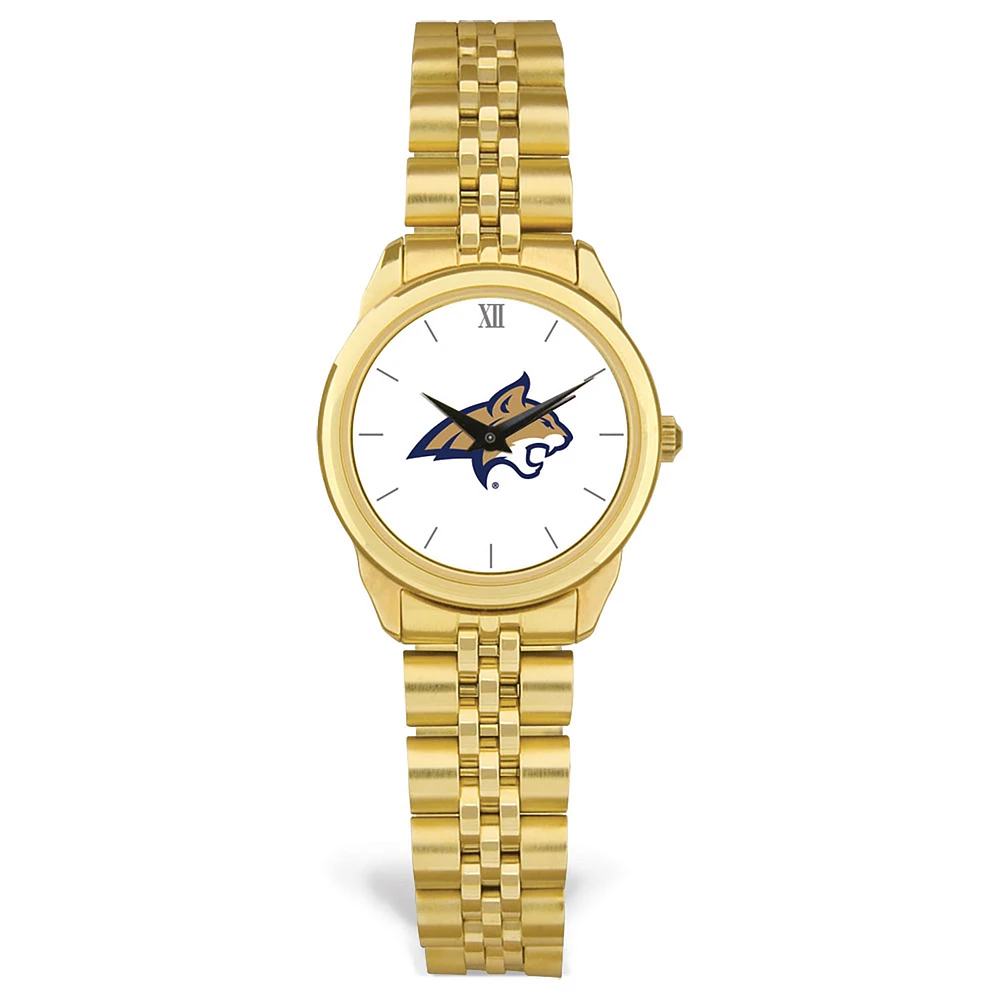 Women's Gold Montana State Bobcats Rolled Link Watch