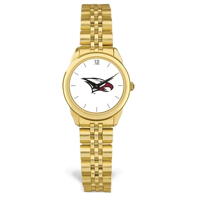 Women's Gold North Carolina Central Eagles Rolled Link Watch