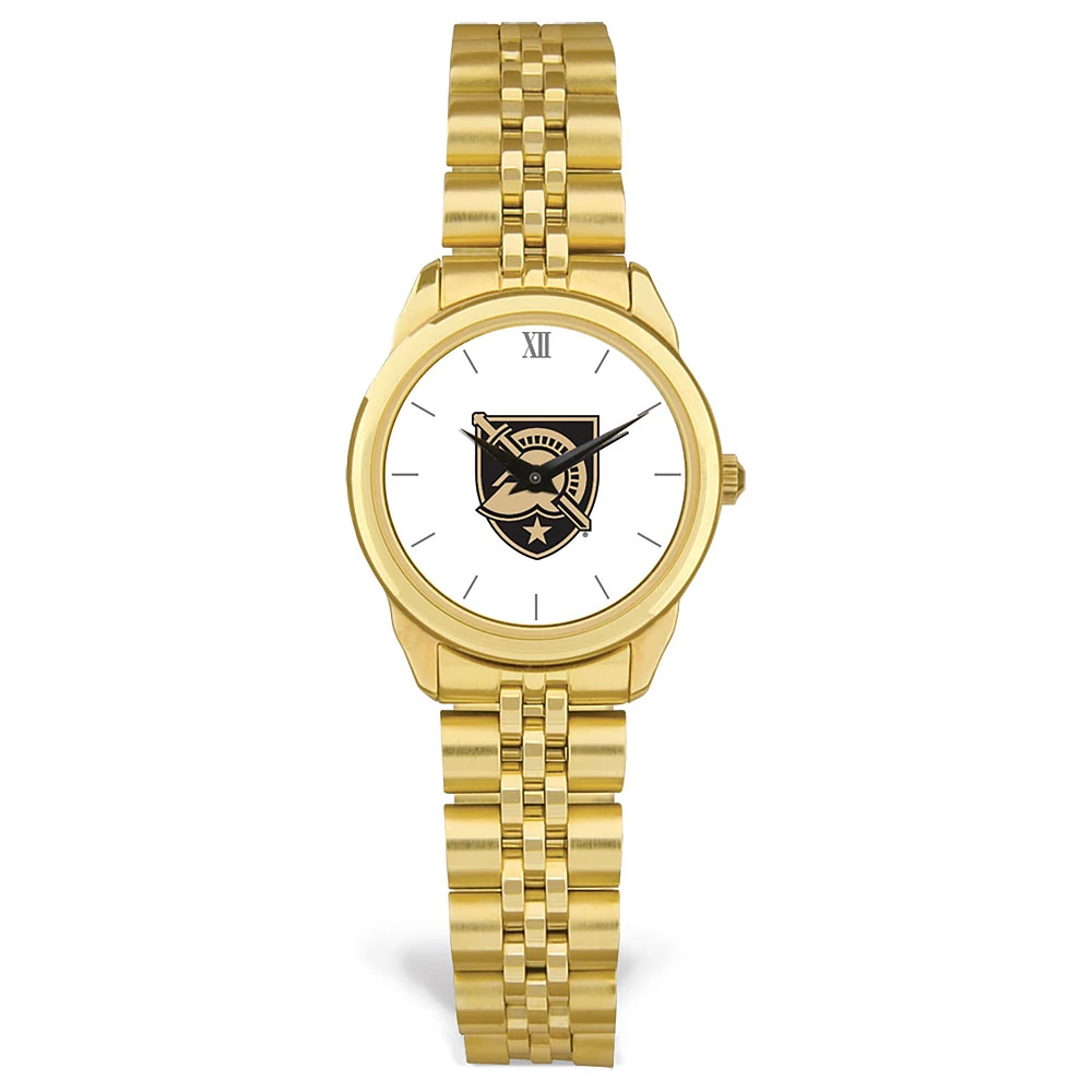 Women's Gold Army Black Knights Rolled Link Watch