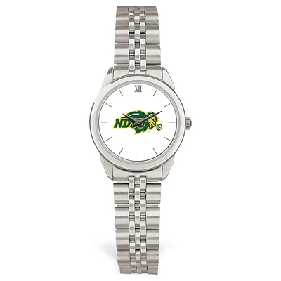 Women's Silver NDSU Bison Rolled Link Watch