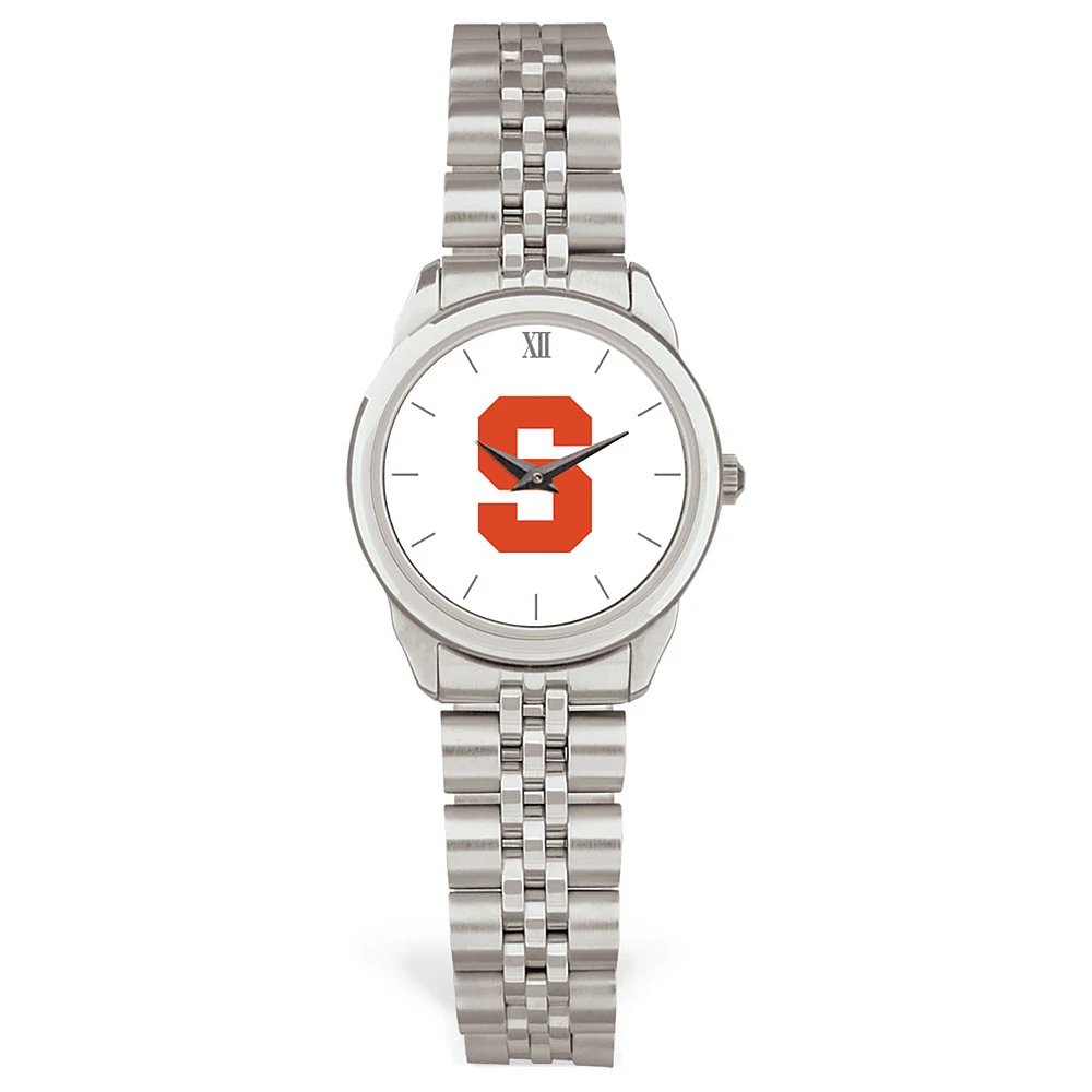 Women's Silver Syracuse Orange Rolled Link Watch